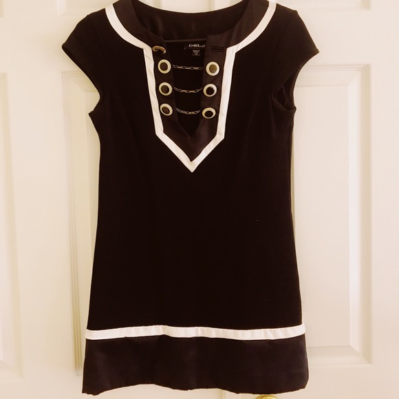 BLACK AND WHITE DRESS/TUNIC 😍 - Picture 1 of 1